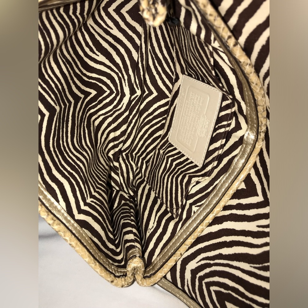 Coach Straw Python Clutch - Picture 10 of 15